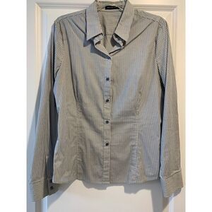 The Limited white/blue button down shirt Large